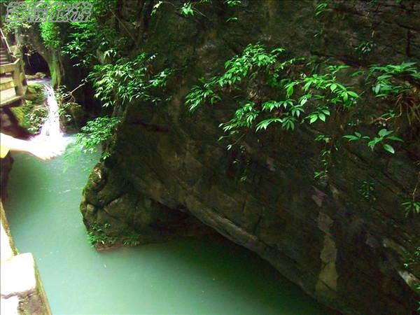 龍水峽地縫景點之“玉龜出山”