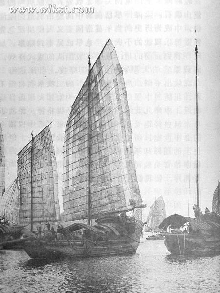 長江黃金水道百舸爭流(1911年)。