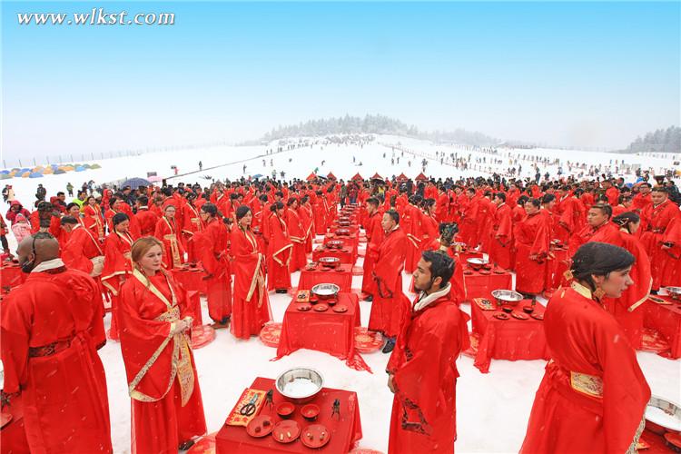 漢式雪地集體婚禮