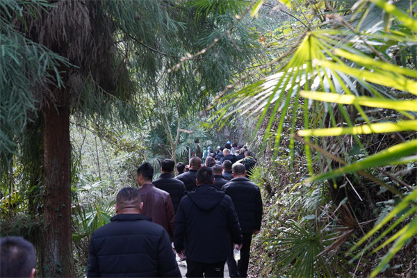 天生三橋考察團(tuán)游覽天生三橋